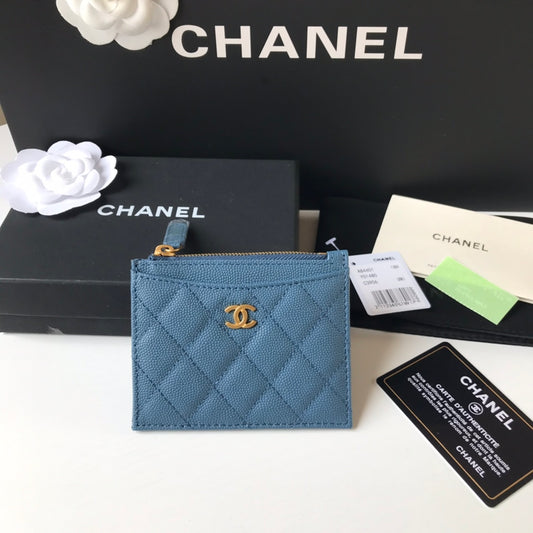 Chanel 拉鍊卡包-扁卡包