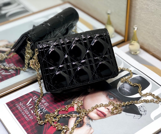 Dior Lady Dior Nano 鏈條卡包／腰包