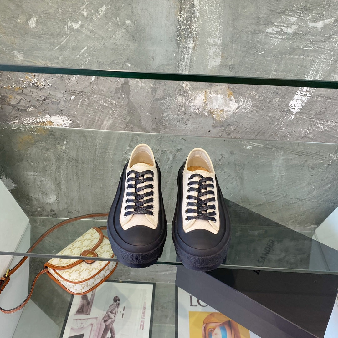 Jil sander-2022新款 帆布鞋 白色