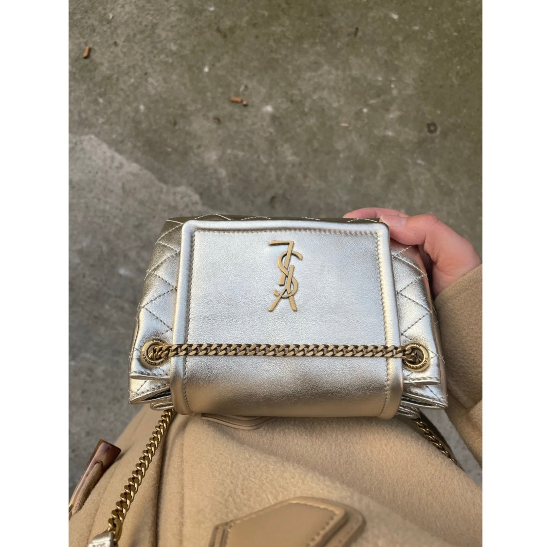 聖Y羅-Monogram Mini Nolita-復古菱格紋翻蓋包