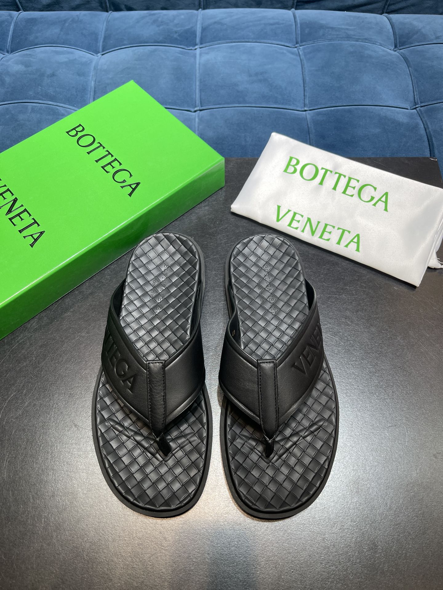 Bot-編織夾腳拖鞋