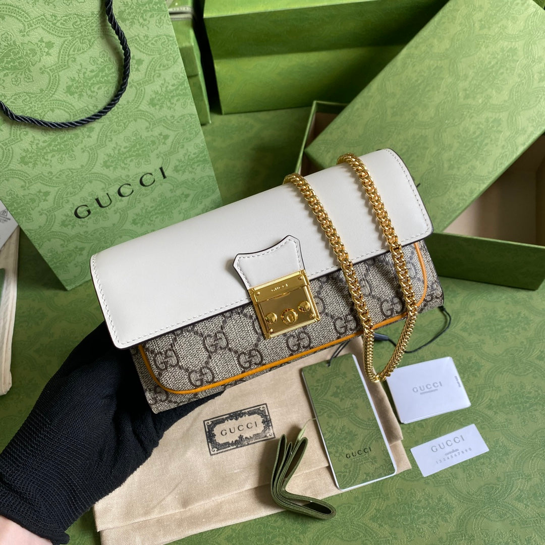 Gucci 鎖扣鏈條包 長夾