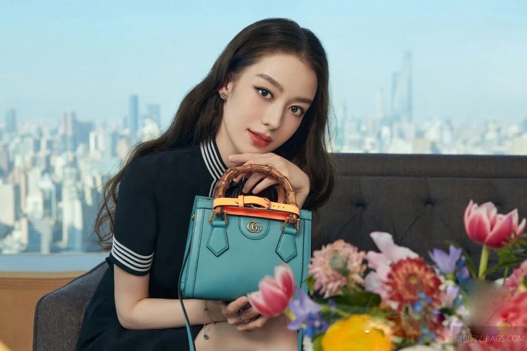 古G家-Diana 迷你手提袋-復古竹節托特包 20*16*10cm
