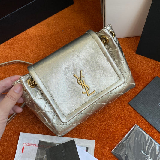 聖Y羅-Monogram Mini Nolita-復古菱格紋翻蓋包