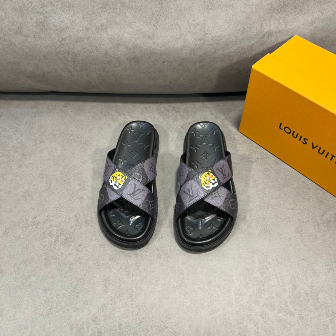 Lou-2022春夏新款 虎圖拖鞋
