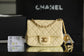 Chanel 金球方胖子口蓋包-小雞黃