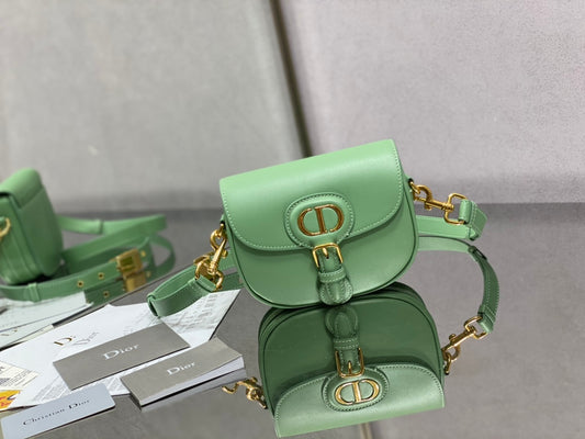 Dior Bobby-小號18cm-薄荷綠牛皮