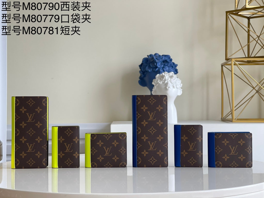 LV M80779 男款短夾卡包