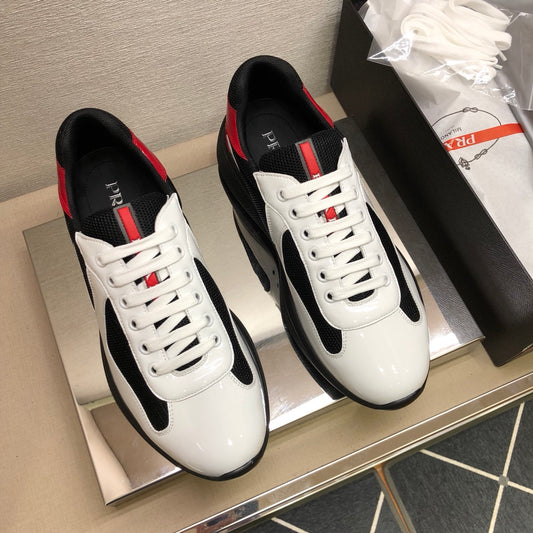 Pra-小牛皮 休閒運動鞋 白色