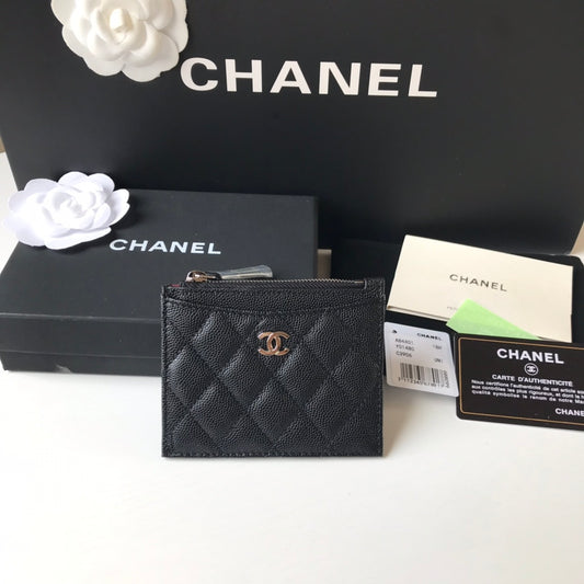 Chanel 拉鍊卡包-扁卡包