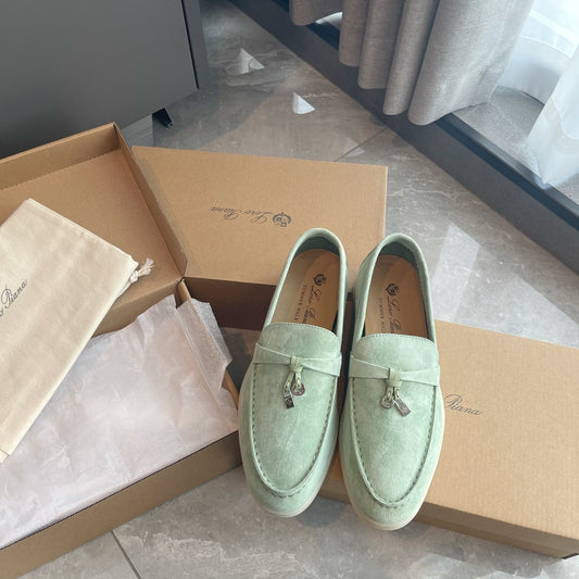 Loro p1ana-福樂鞋 平底鞋 淺綠色