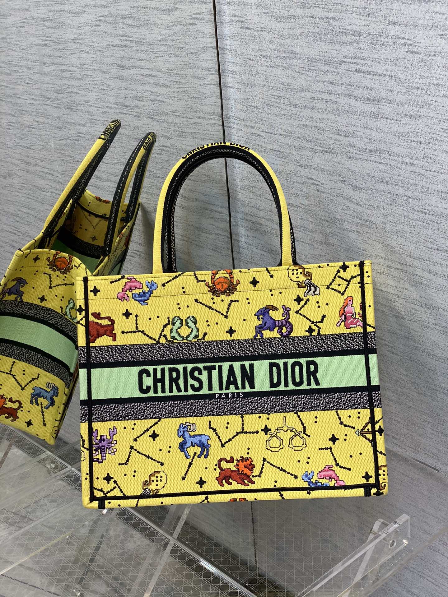 迪D家 Book Tote-中號36.5cm-七夕情人節限定 黃色