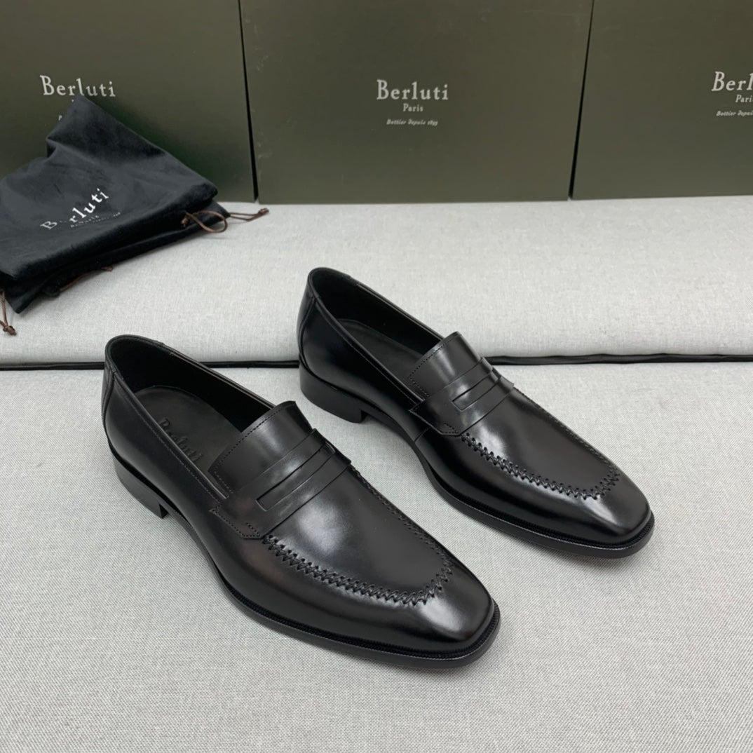 Ber-手工皮鞋 黑色