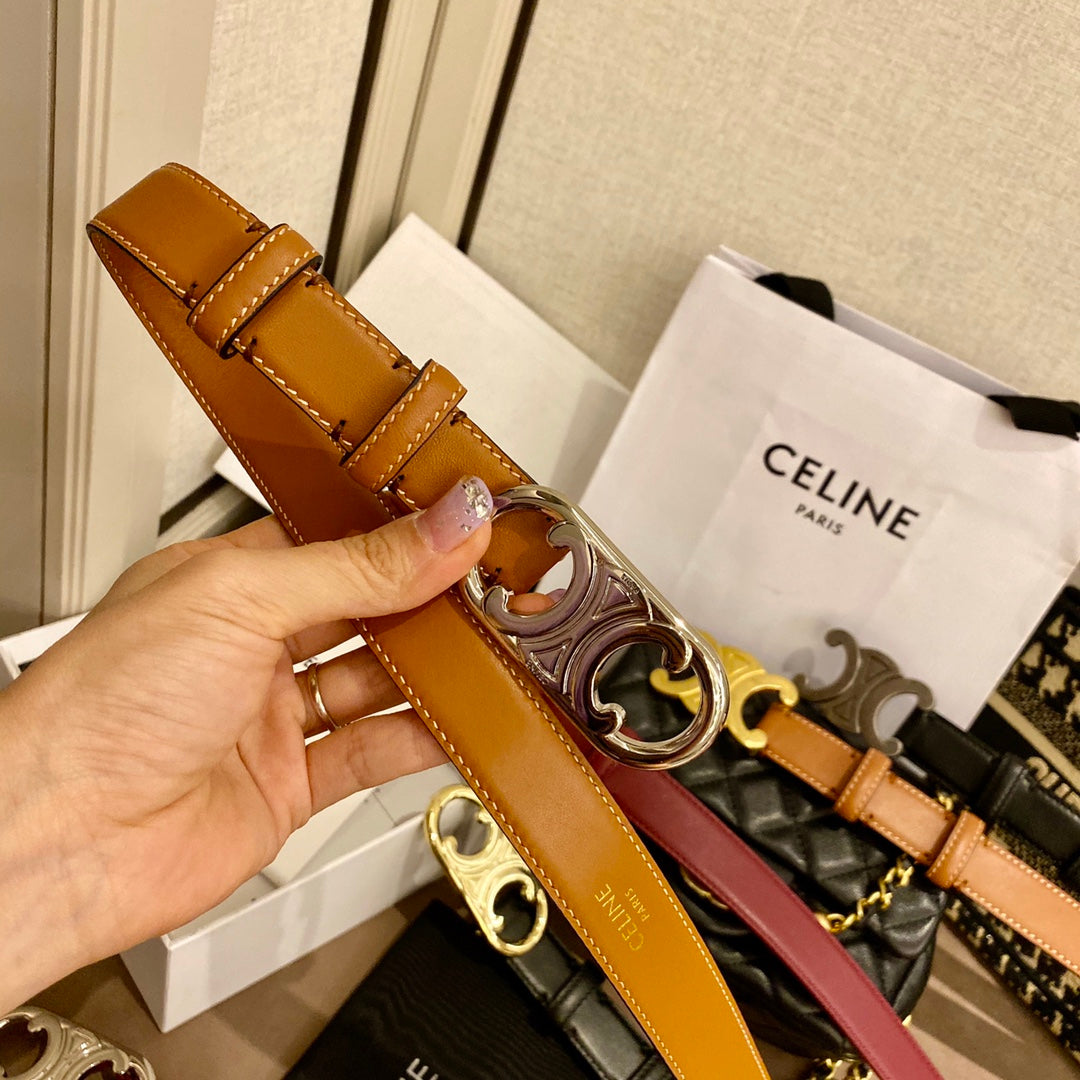 賽C家-咖色皮帶-2.0cm