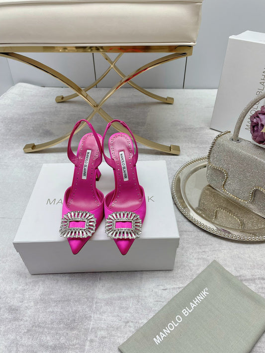 Manolo Blahnik-22S水鑽高跟鞋