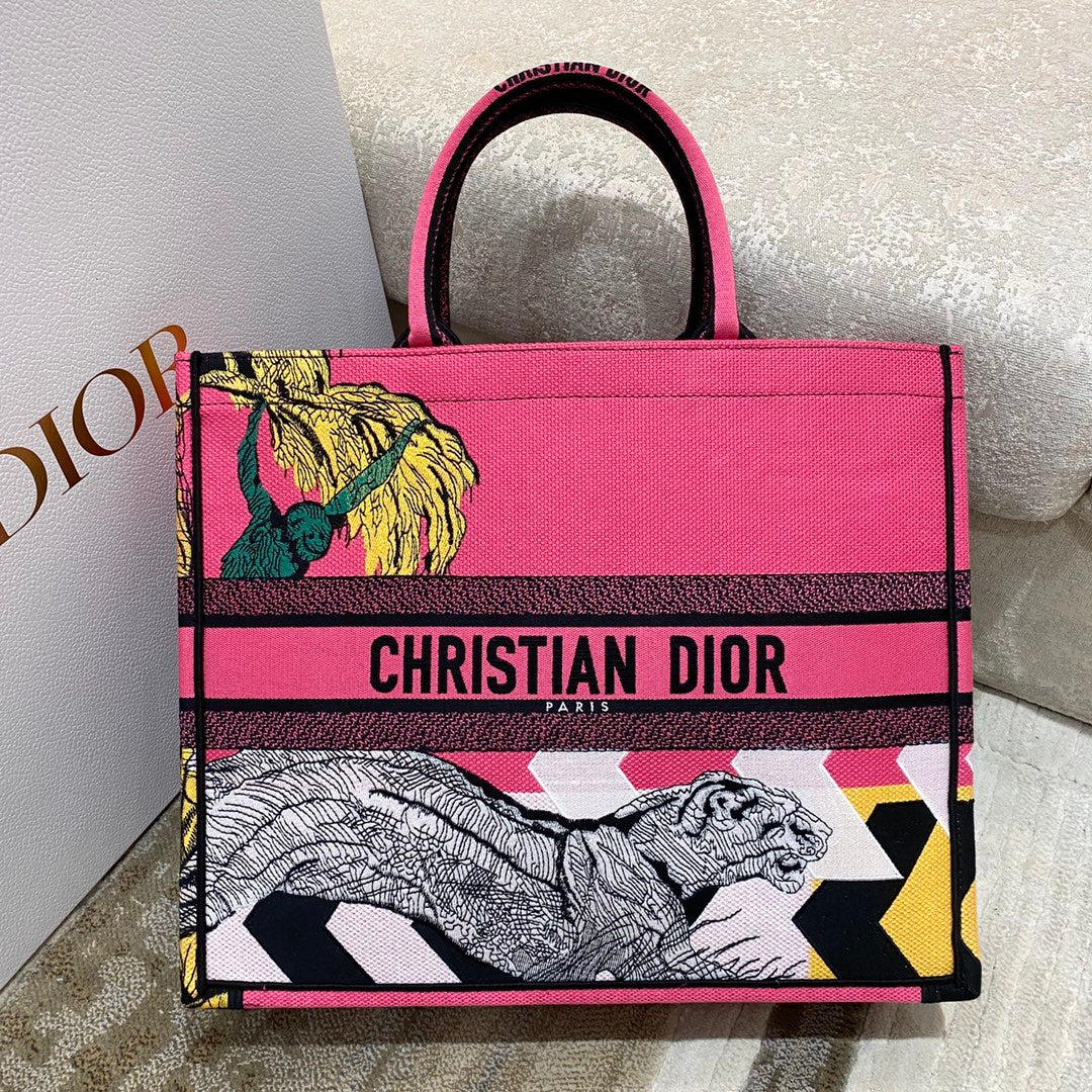 迪D家 Book Tote-大號41.5cm-彩色叢林系列