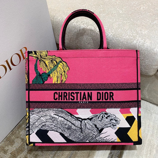 迪D家 Book Tote-大號41.5cm-彩色叢林系列
