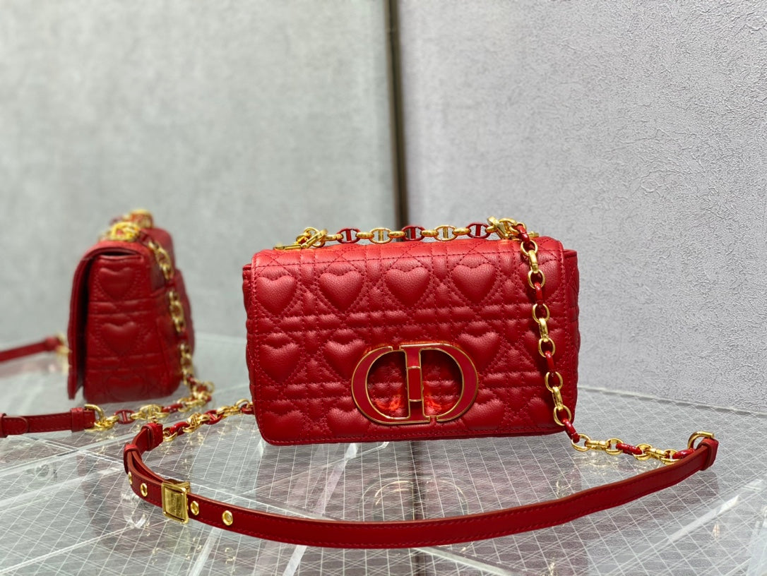 Dior-Caro 愛心七夕系列 小號 紅色