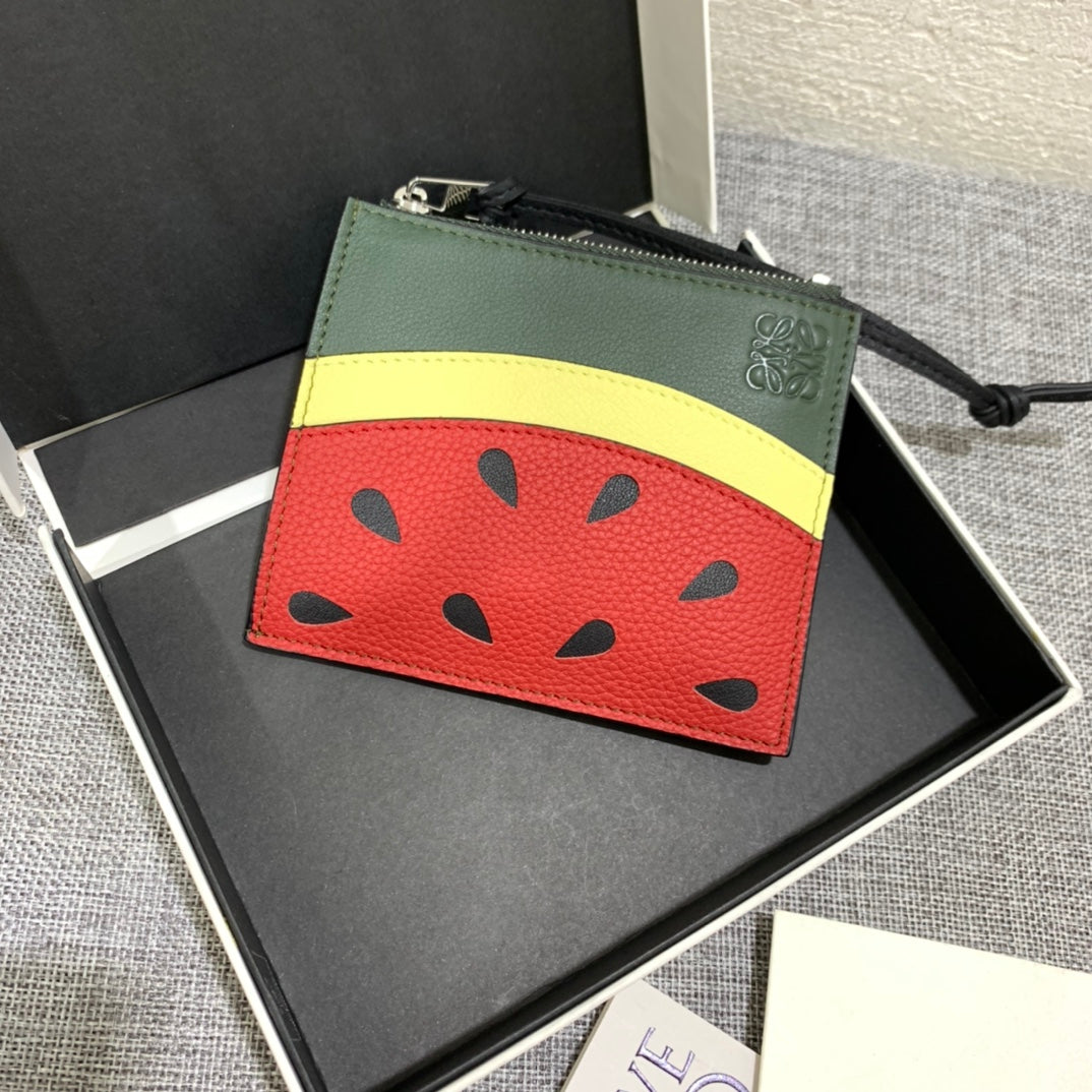 Loewe 拉鍊西瓜卡包