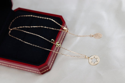 Cartier 六角星雙面項鍊