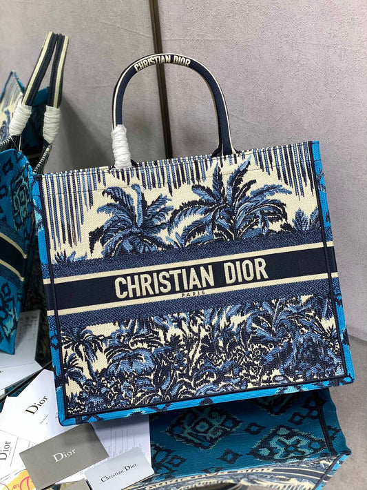 Dior Book Tote-大號41.5cm-夏日椰林