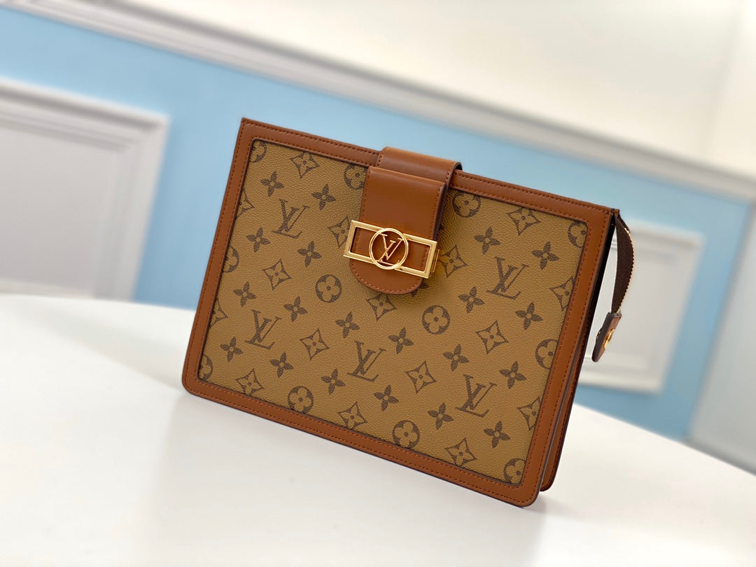 M69184 路L家-Pochette Dauphine 手袋 黃花