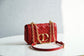Dior Caro 小號20cm-紅色小牛皮