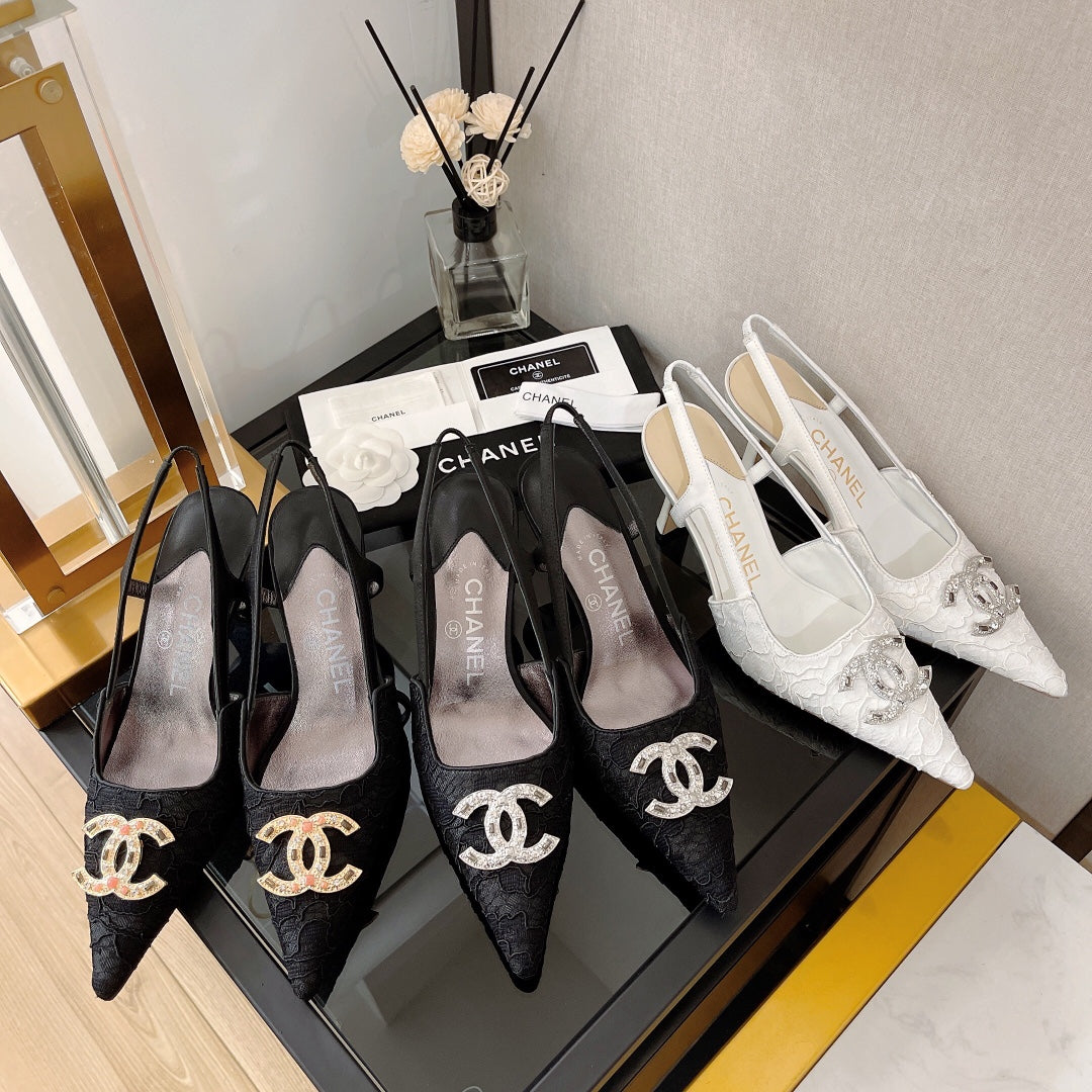 小香家-水鑽扣高跟鞋 中古系列 6.5cm