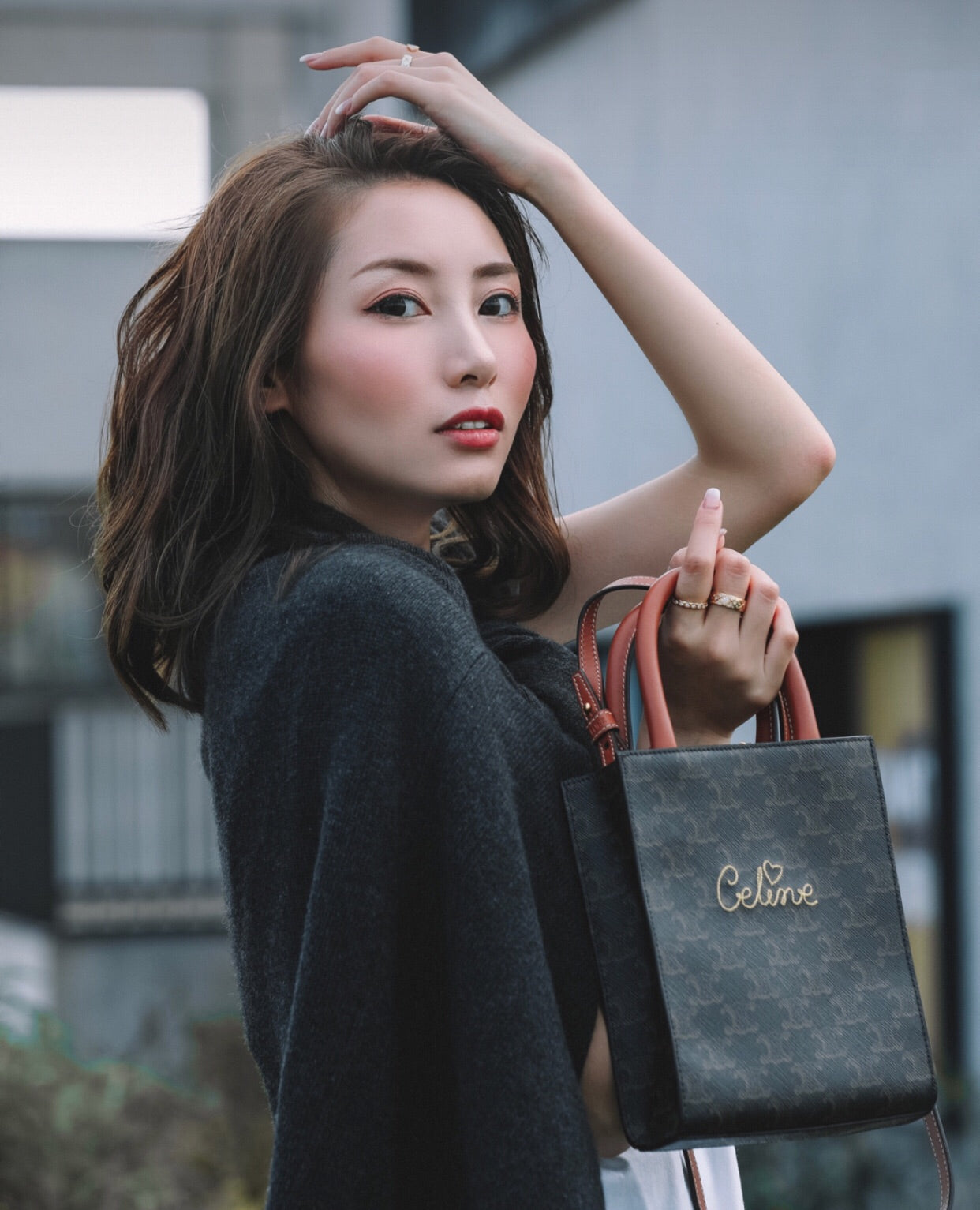 Celine CABAS mini 七夕刺繡款