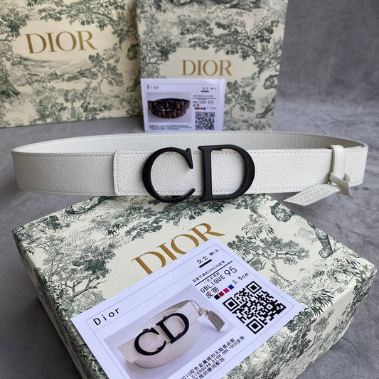 迪D家-白色皮帶