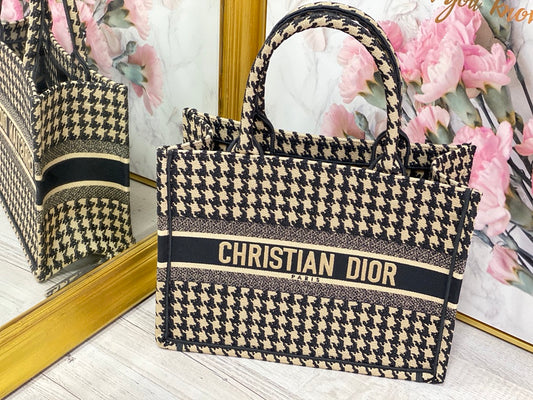Dior Book Tote-小號36.5cm-千鳥格