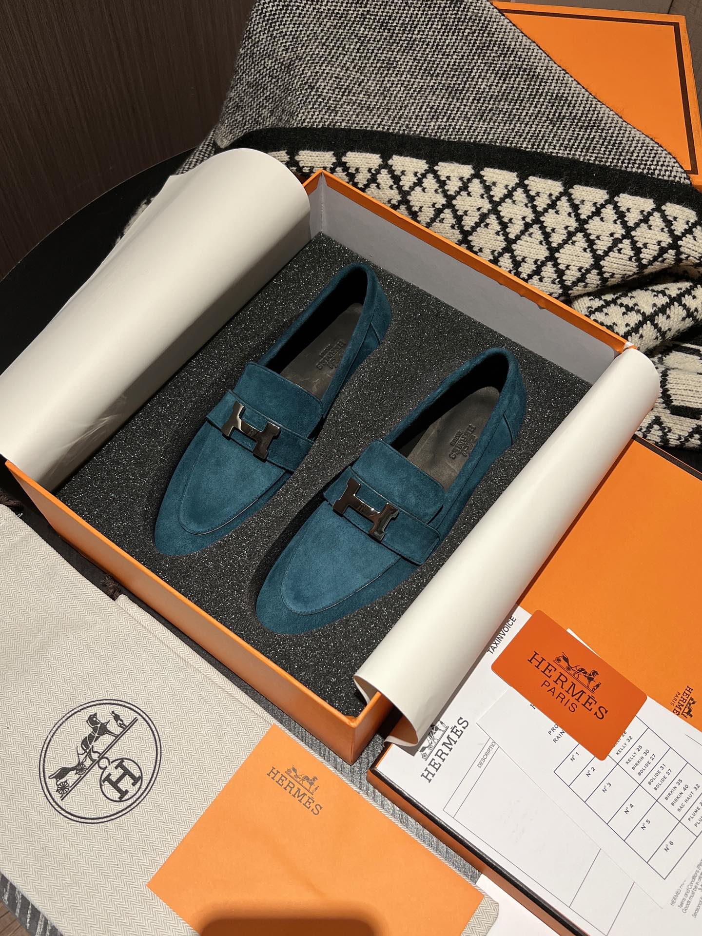 小愛款-2022SS最新 手工樂福鞋 藍色