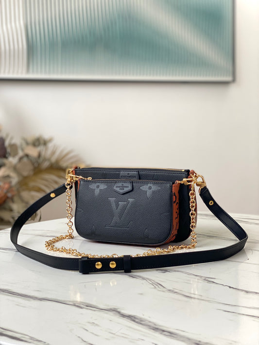 M80399 路L家-豹紋系列 Multi Pochette Accessories 手袋 三合一包