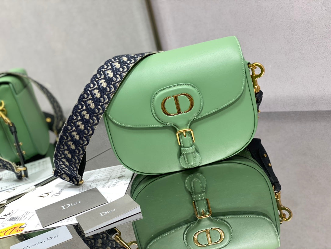 Dior Bobby-大號27cm-薄荷綠牛皮