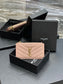 YSL 新品卡包_粉色金扣