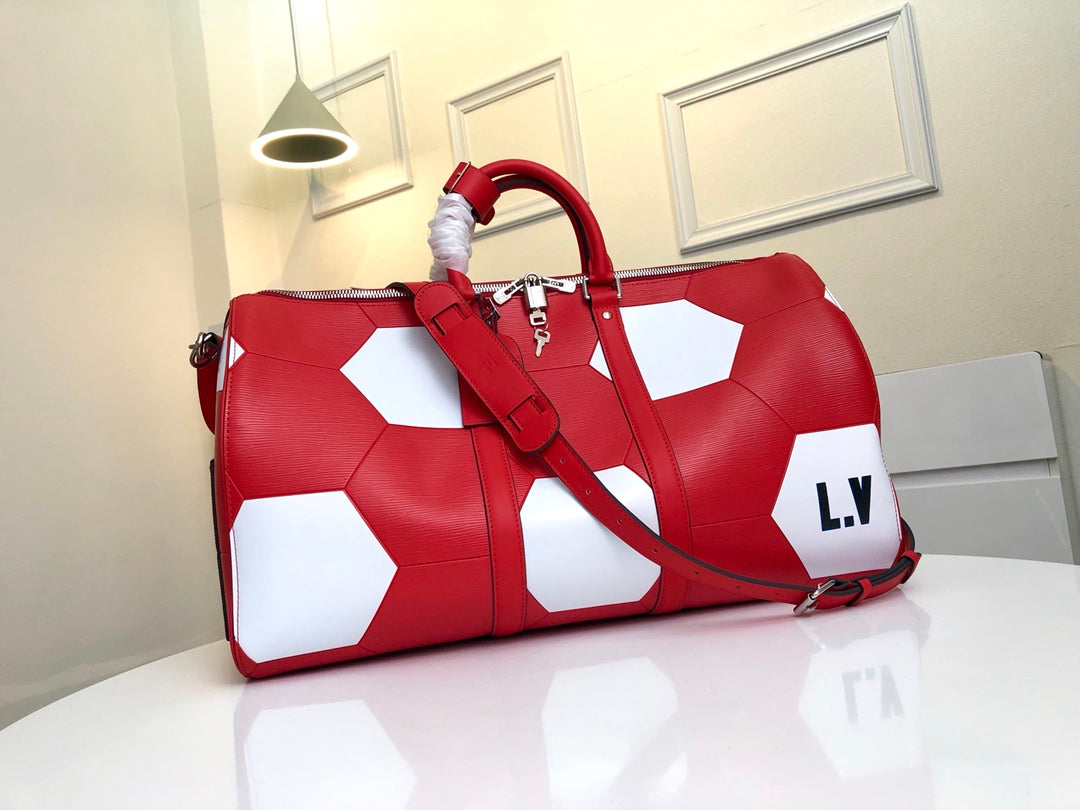 Lou-Keepall 50旅行袋 紅色
