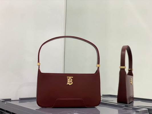 巴B家-新款 Tb shoulder bag 腋下斜挎包 酒紅色