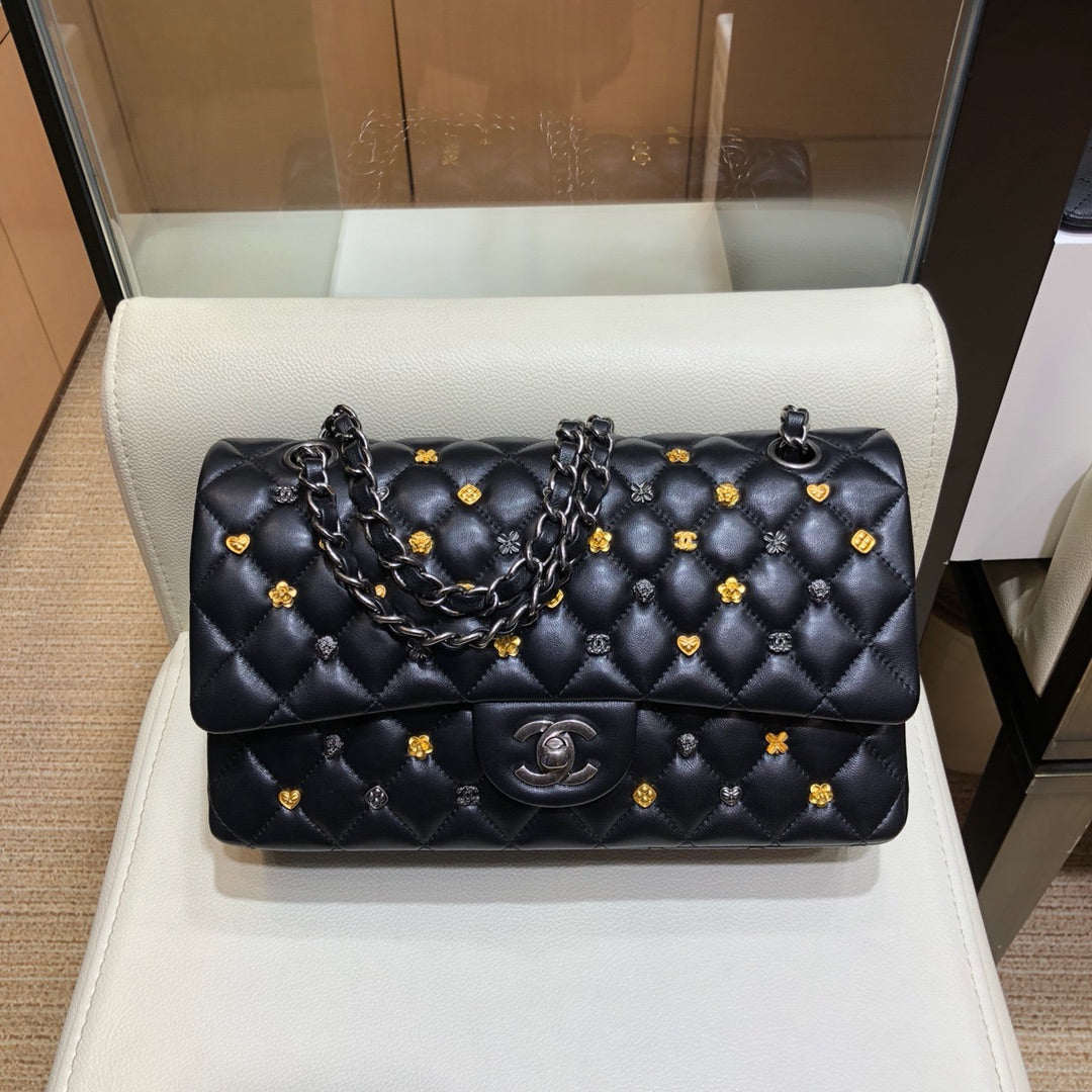 小香家-經典菱格18新系列 CF包 銀鍊 25cm