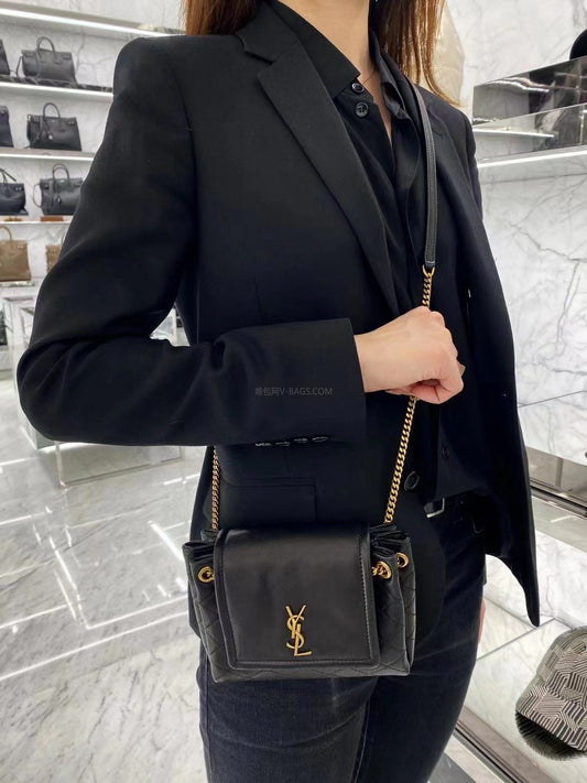 聖Y羅-Monogram Mini Nolita-復古菱格紋翻蓋包