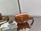 Dior Bobby-小號18cm-棕色牛皮