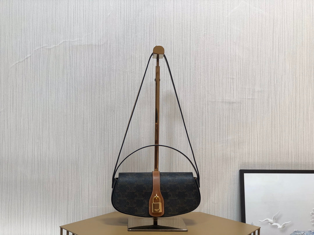 賽C家-Mini Tabou Clutch 鎖頭飾腋下包 老花