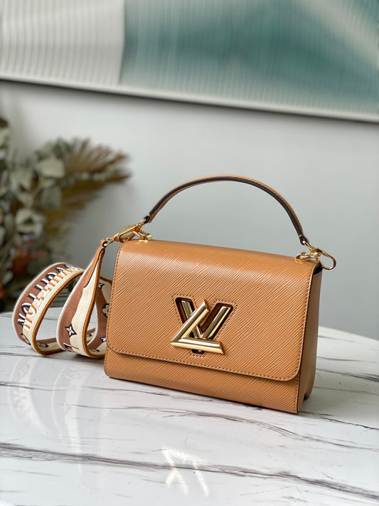 LV M57506 焦糖棕黃Twist 中號手袋