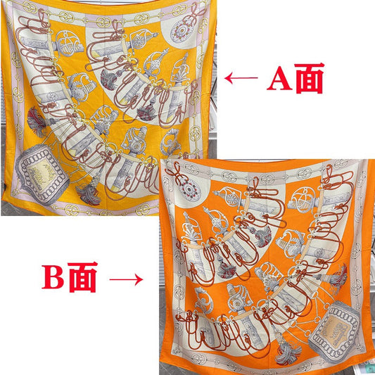 小愛款-雙面大絲巾 136cm-30%真絲70%羊毛