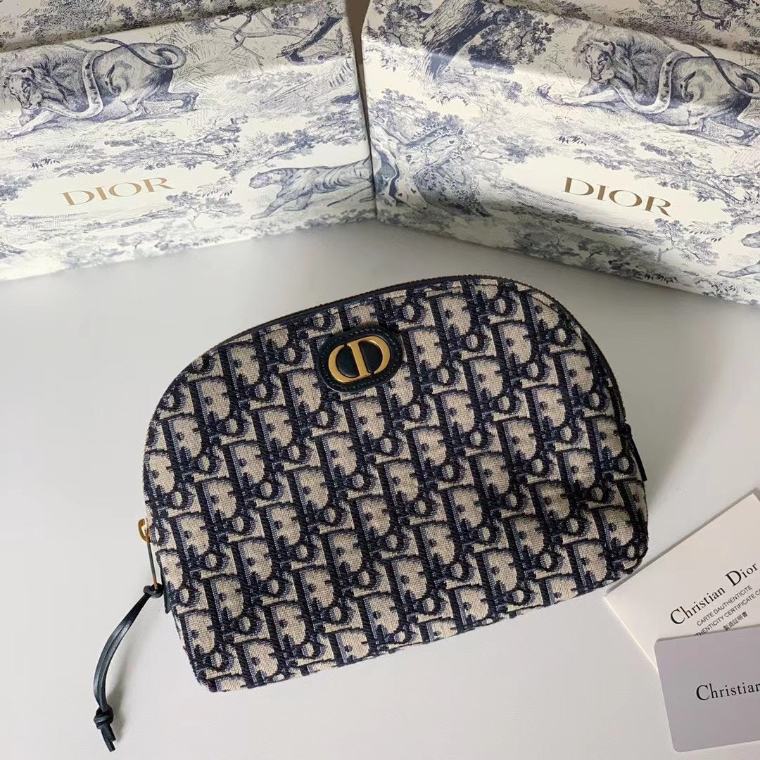 Dior 老花化妝包-大號