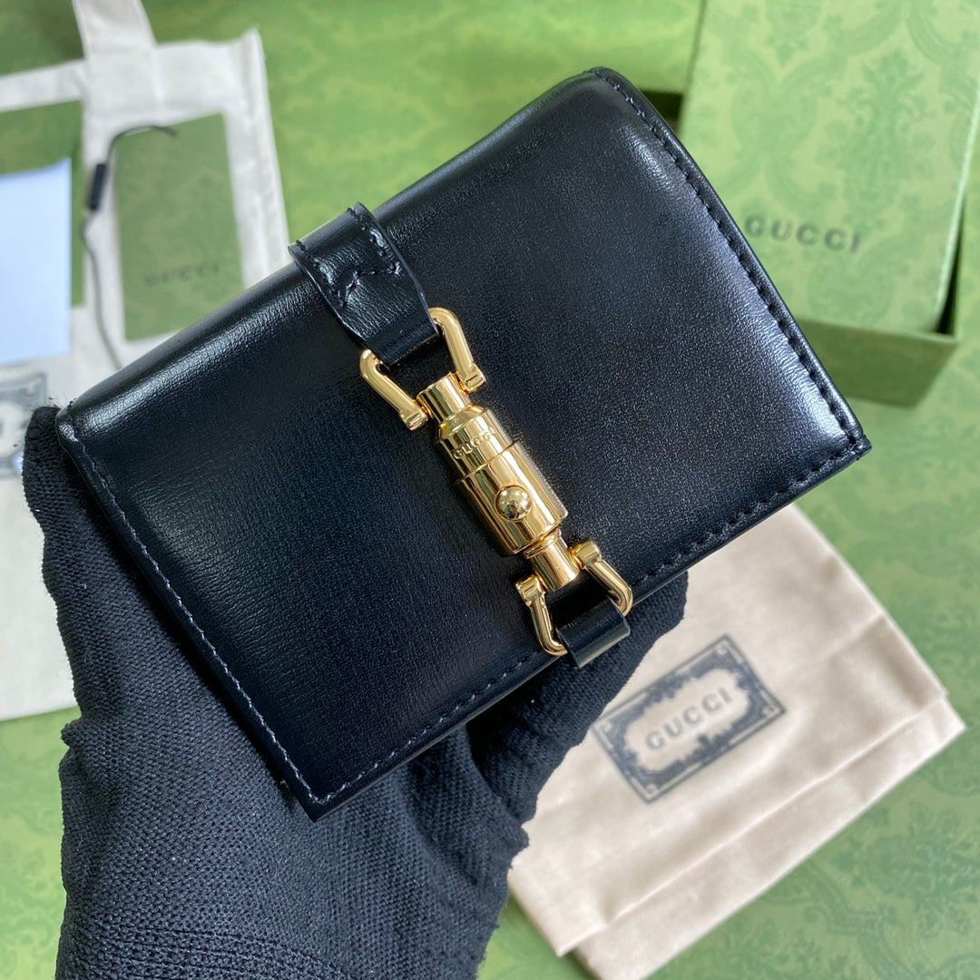 Gucci Jackie1961 系列拉鍊卡包短夾