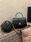 Chanel mini coco handle彩虹包-黑色