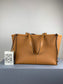 羅L威-Cushion tote 小牛皮 棕色