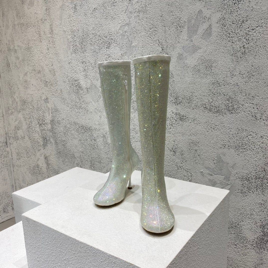 B編織-22S官網秋冬新品 高跟鑽靴（35-39，40-42可訂製）