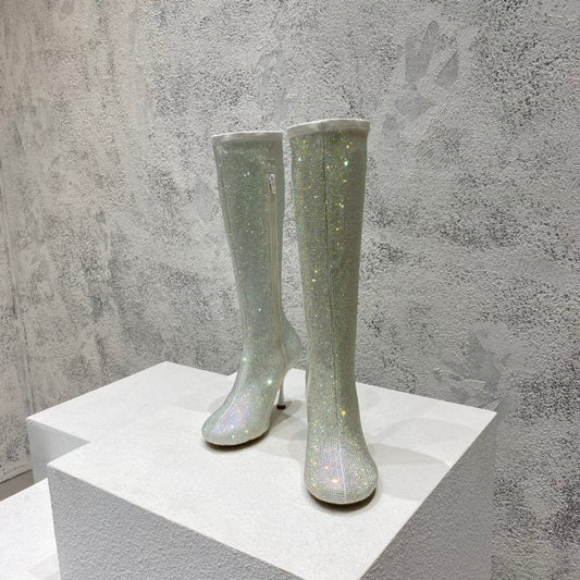 B編織-22S官網秋冬新品 高跟鑽靴(35-39,40-42可訂製)