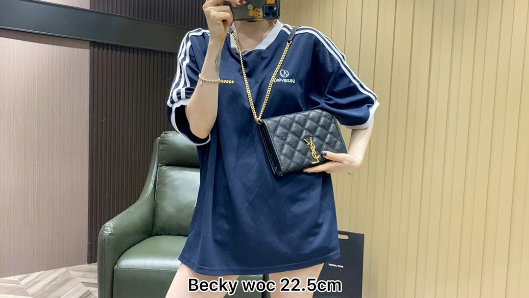聖Y羅-Becky菱形絎縫小羊皮鏈條包